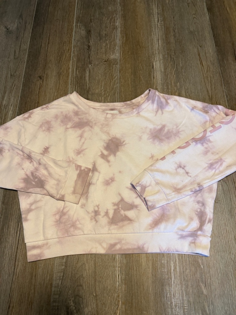 Victoria’s Secret Sport Cropped Tie-Dye Pullover Sweatshirt